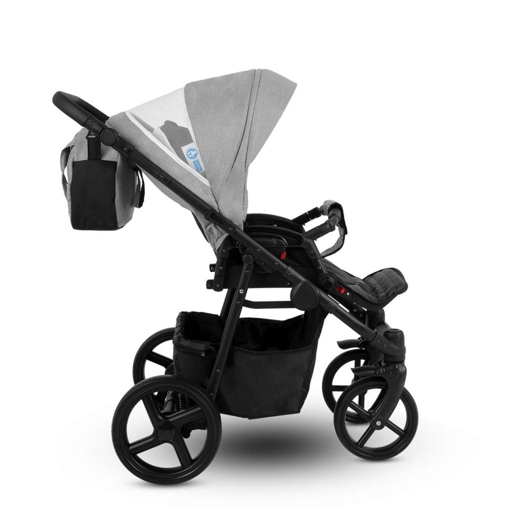 Коляска 2 в 1 Camarelo Navo, Светло-серый меланж