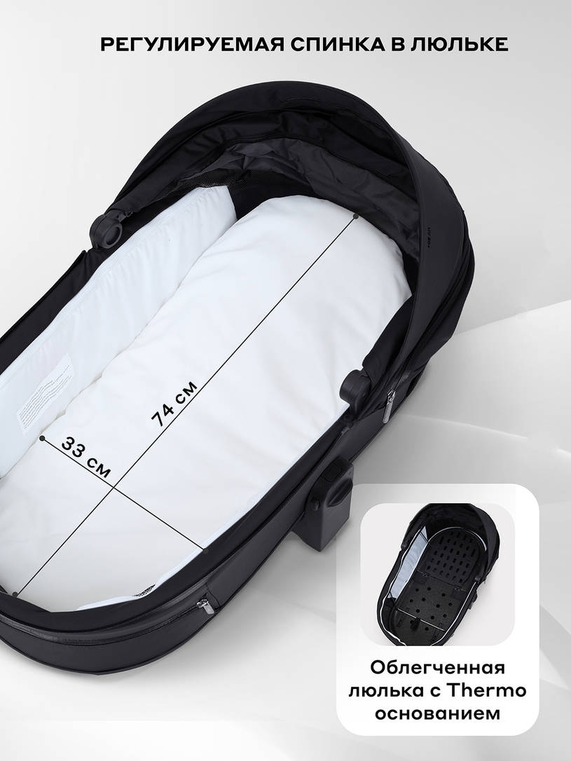 Коляска 2 в 1 Rant Falcon Therm Black