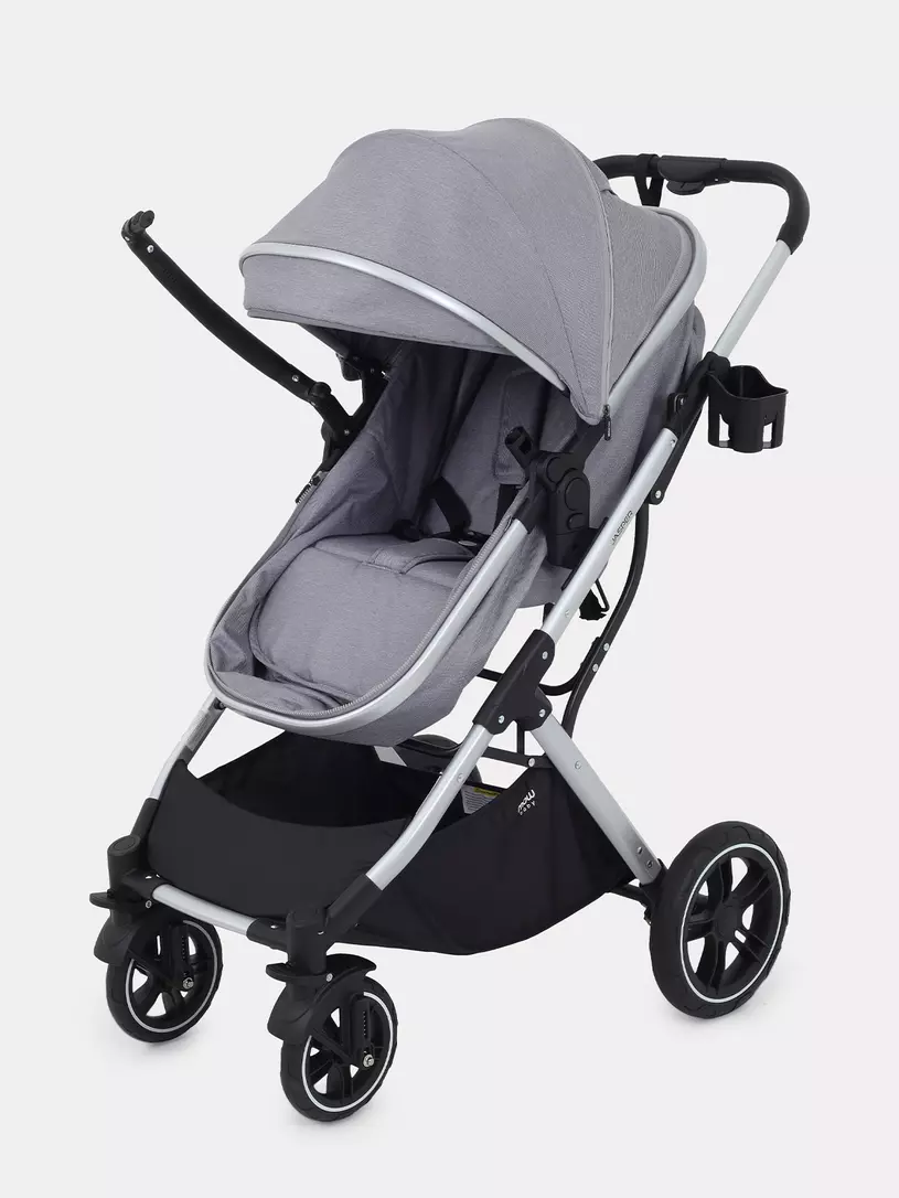 Коляска-трансформер 3 в 1 Mowbaby Jasper Silver grey