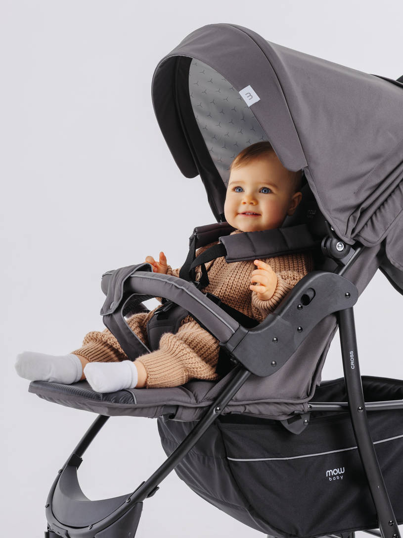 Коляска прогулочная Mowbaby Cross 2024 carbon