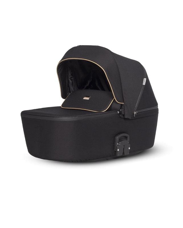 Коляска 2 в 1 Riko Qubus 05 черно-золотой