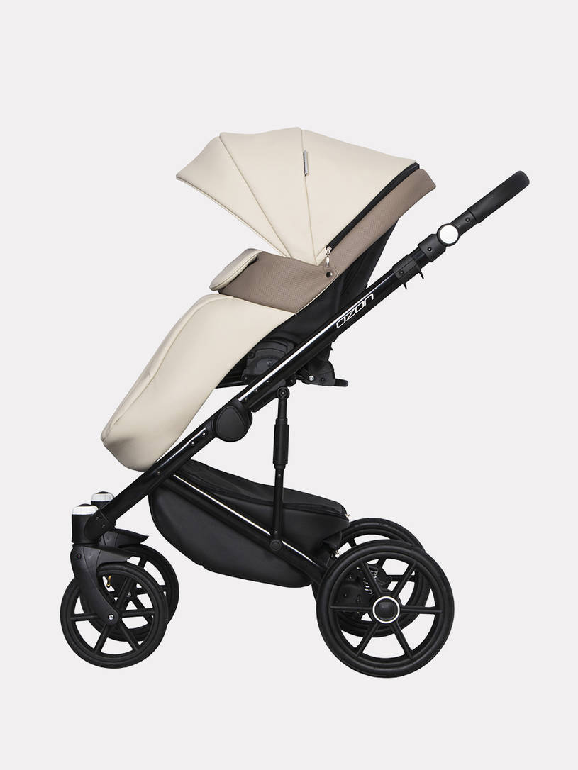 Коляска 2 в 1 Riko Basic Ozon Ecco 25 слоновая кость-бежевый