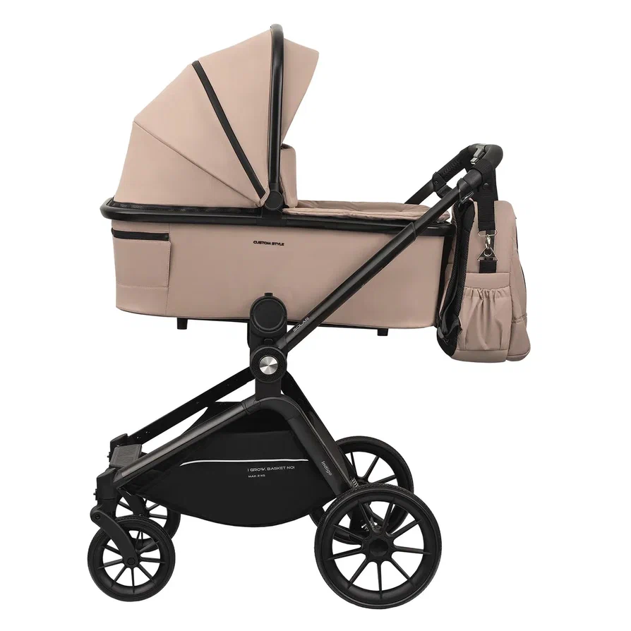 Коляска 2 в 1 Indigo SOLAR бежевый