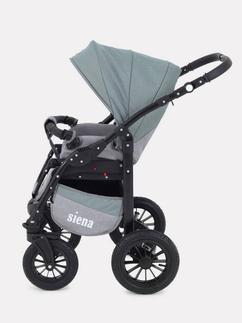 Коляска 3 в 1 Rant Siena 09 серый-зеленый
