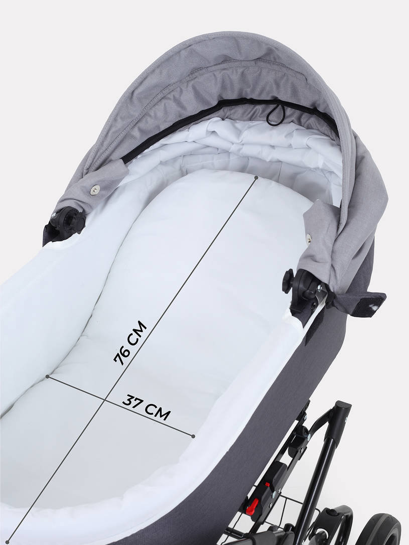 Коляска 2 в 1 Rant Dream Classic 2024 02 темно-серый - светло-серый