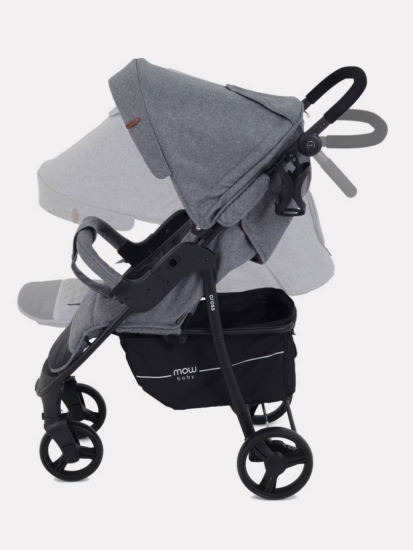 Коляска прогулочная Mowbaby Cross Gold Grey