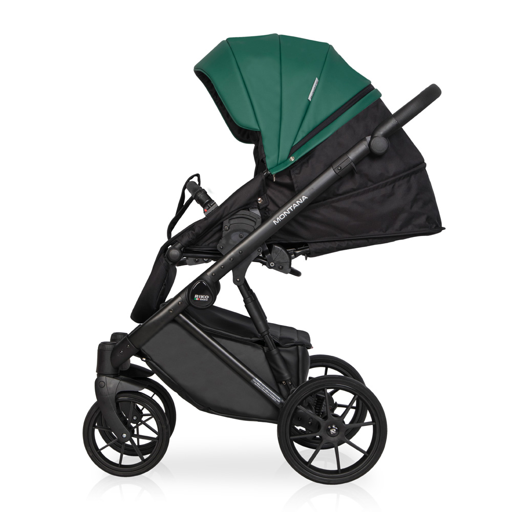 Коляска 3 в 1 Riko Basic Montana Ecco 13 Emerald зеленый