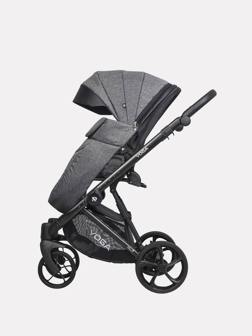Коляска 2 в 1 Riko Basic YOGA, 01 ГРАФИТ
