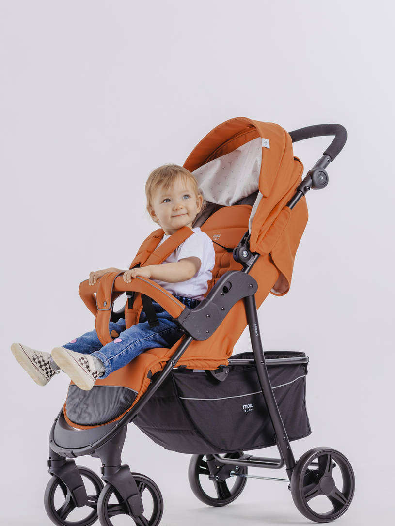 Коляска прогулочная Mowbaby Cross 2024 brown