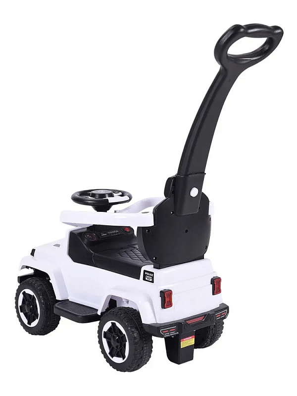 Детская каталка Sevillababy Police 3 в 1 с ручкой BC219 white/белый