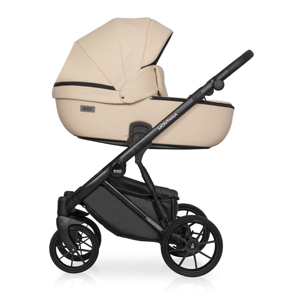 Коляска 3 в 1 Riko Basic Montana Ecco 15 Ivory beige бежевый