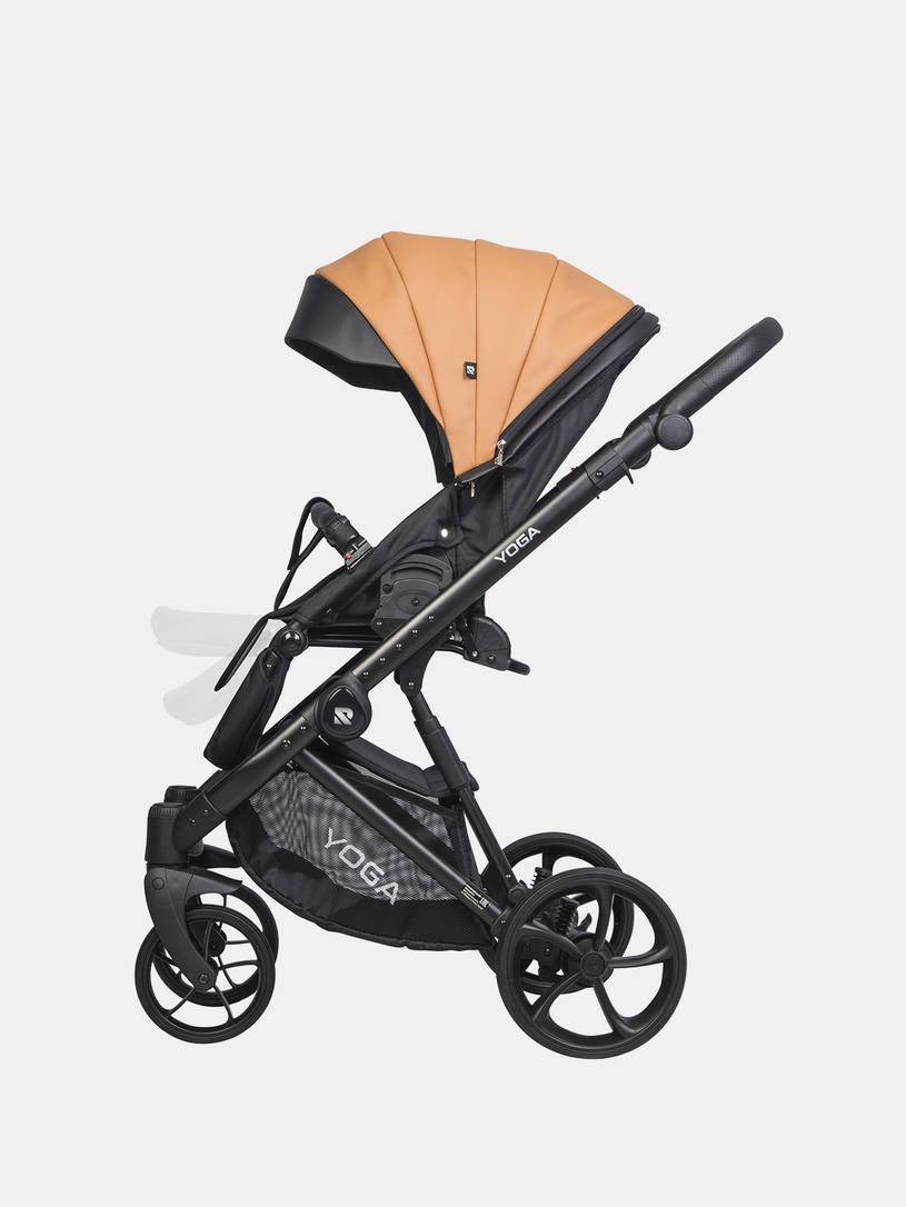 Коляска 2 в 1 Riko Basic Yoga Ecco 13 Caramel
