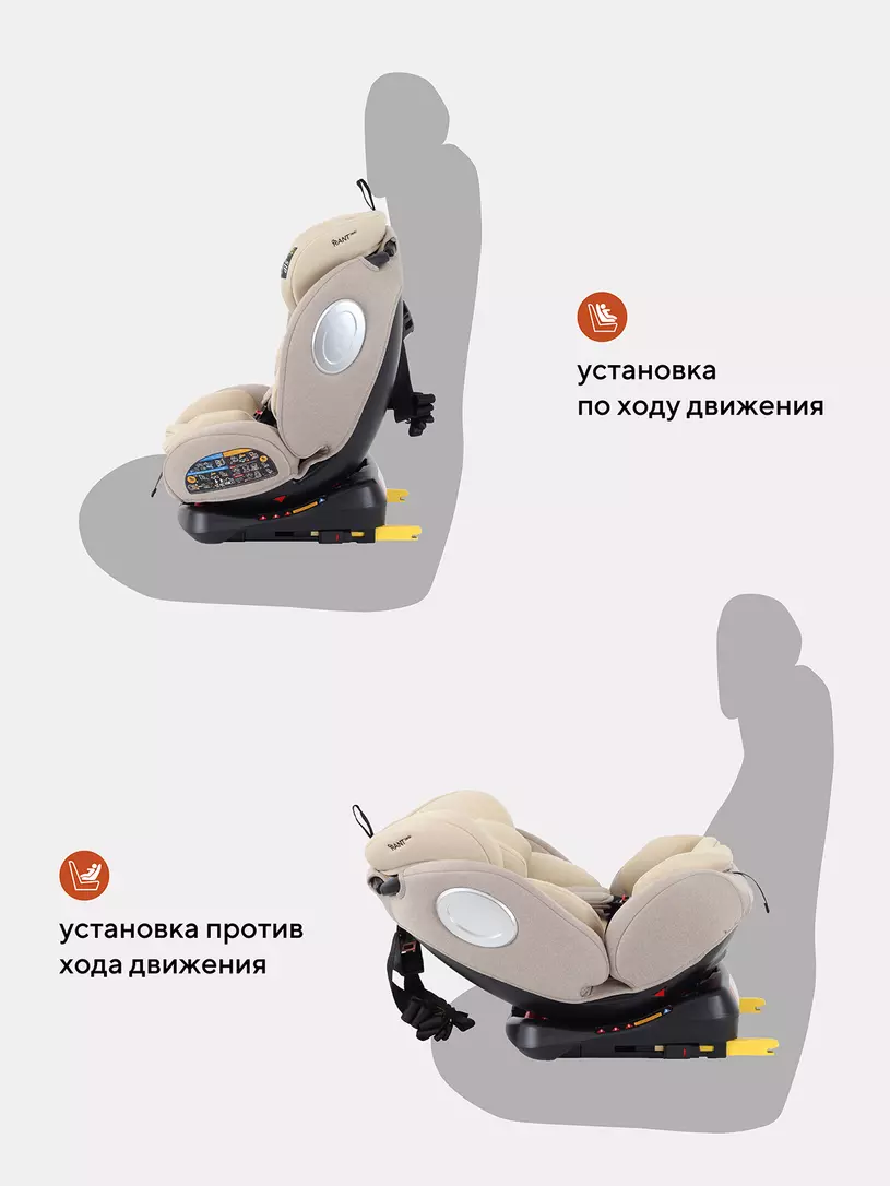 Автокресло Rant Basic Twist 0/1/2/3 (0-36 кг) Cream