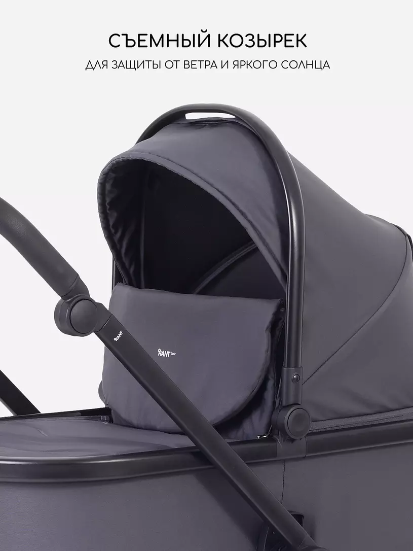 Коляска 2 в 1 Rant Basic Wave Graphite