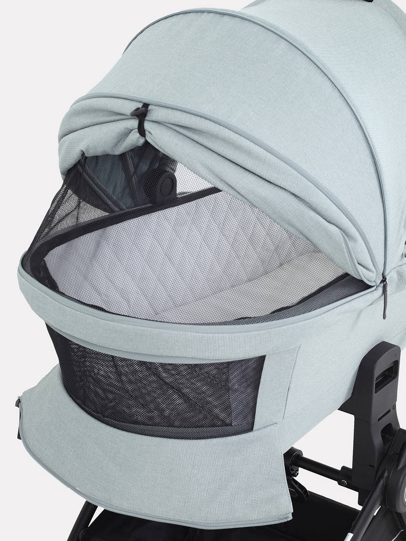 Коляска 2 в 1 Mowbaby Zoom PU silver green tea