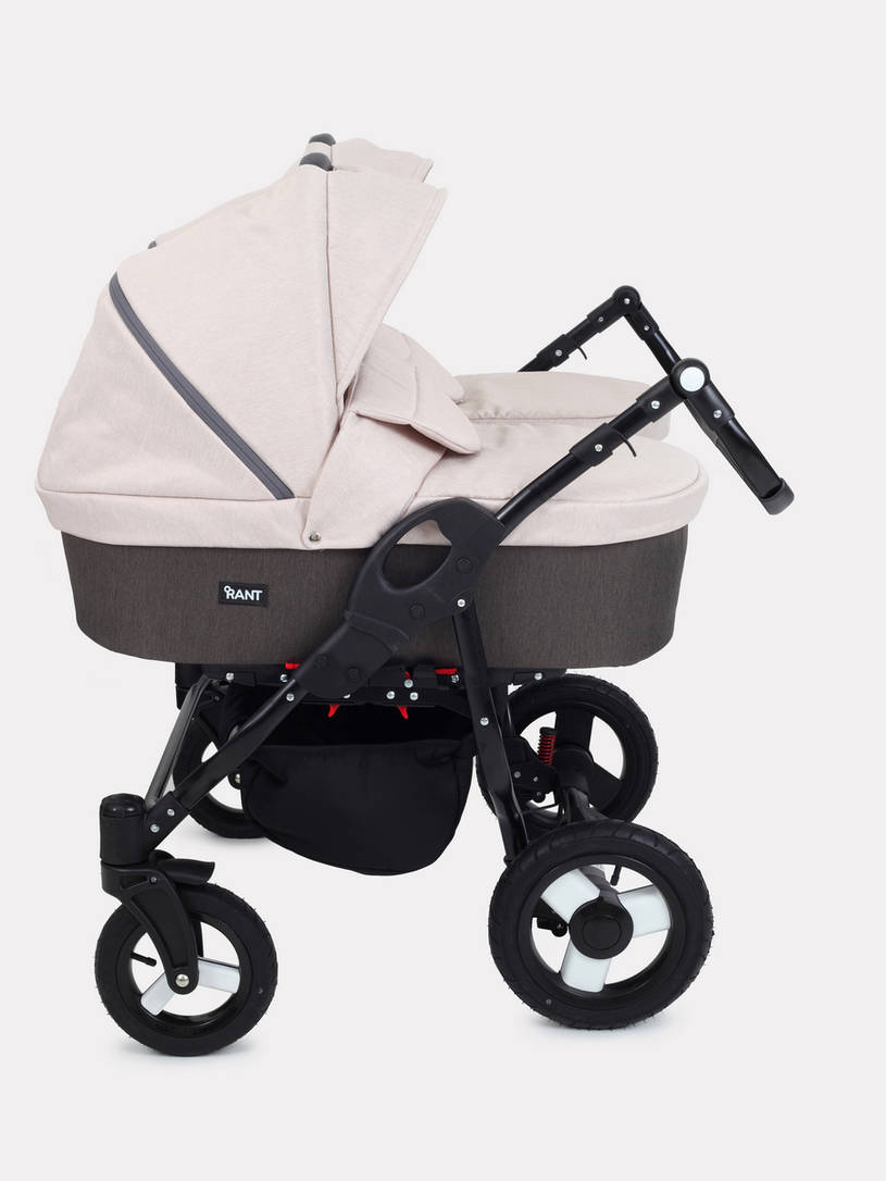 Коляска для двойни 2 в 1 Rant Dream Duo 05 коричневый-бежевый