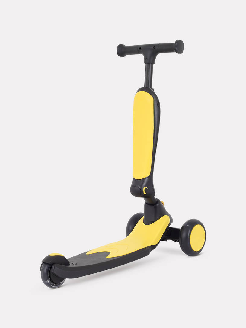 Cамокат 3-х колесный Rant Rider black-yellow