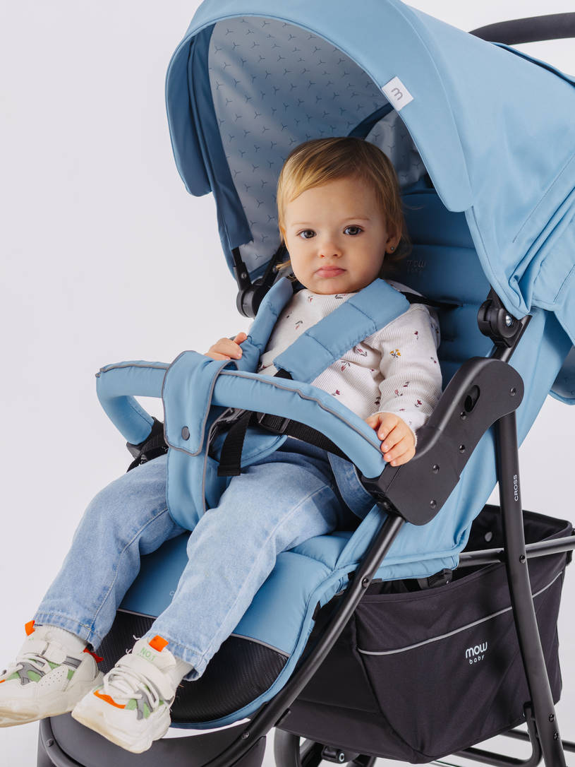 Коляска прогулочная Mowbaby Cross 2024 blue