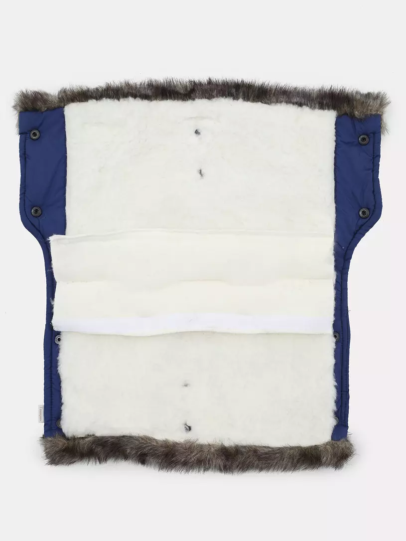 Муфта для рук на коляску Топотушки Престиж синий