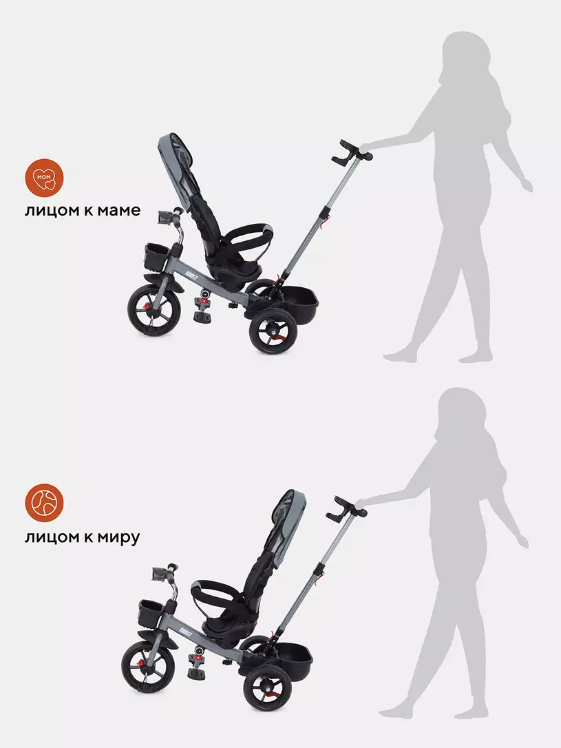 Велосипед трехколесный Rant basic Ghost Grey
