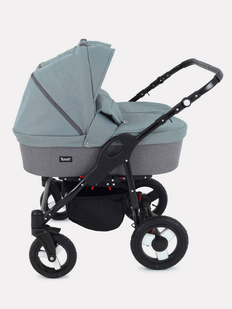 Коляска для двойни 2 в 1 Rant Dream Duo 06 серый-зеленый
