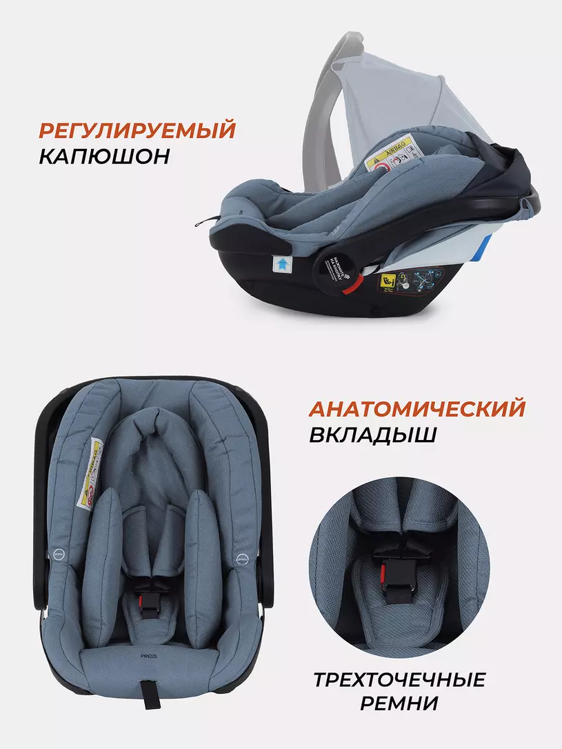 Коляска 3 в 1 Rant Basic Nexus Blue Mirage