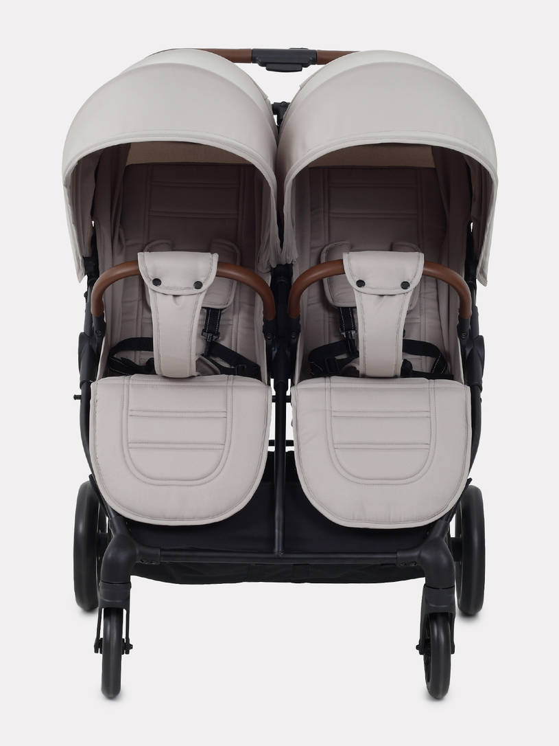 Коляска прогулочная для двойни Rant Twinny Milk coffee 2025