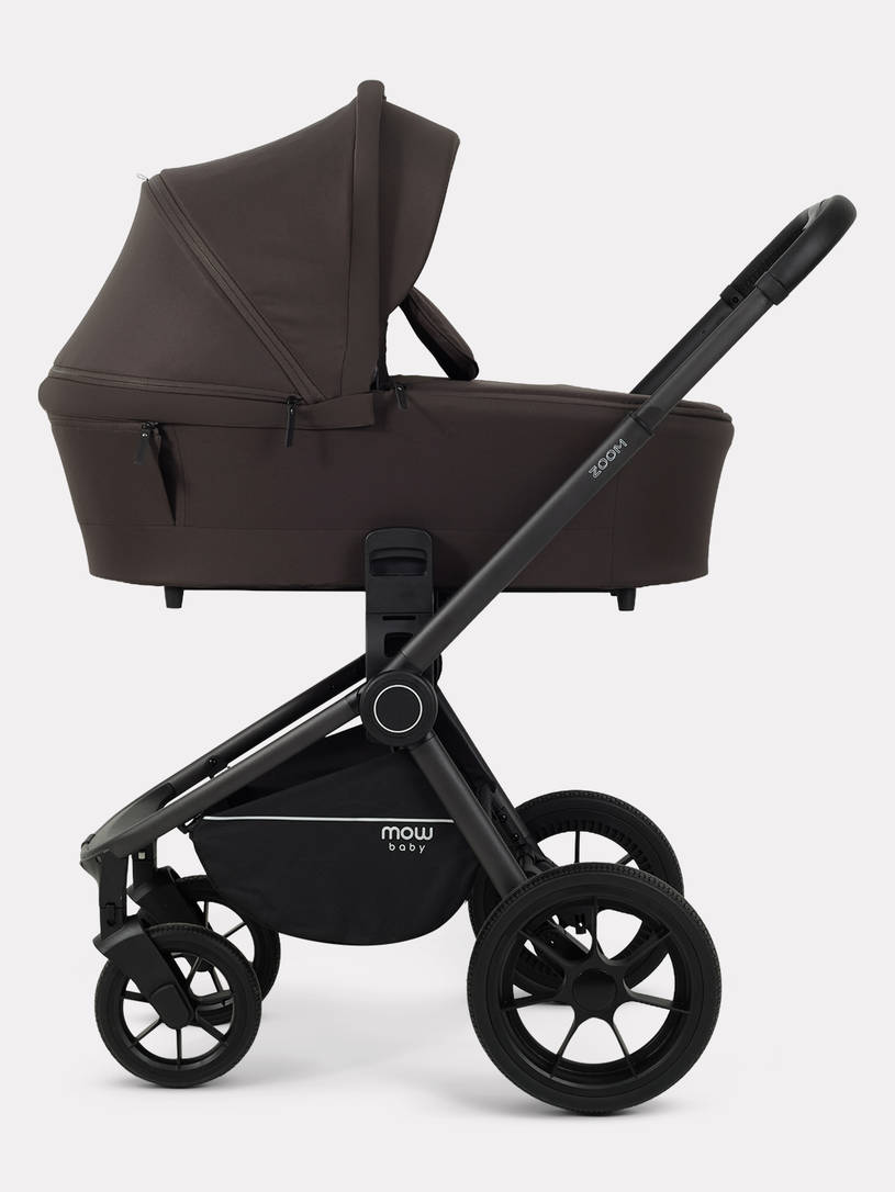 Коляска 3 в 1 Mowbaby Zoom PU Shine brown