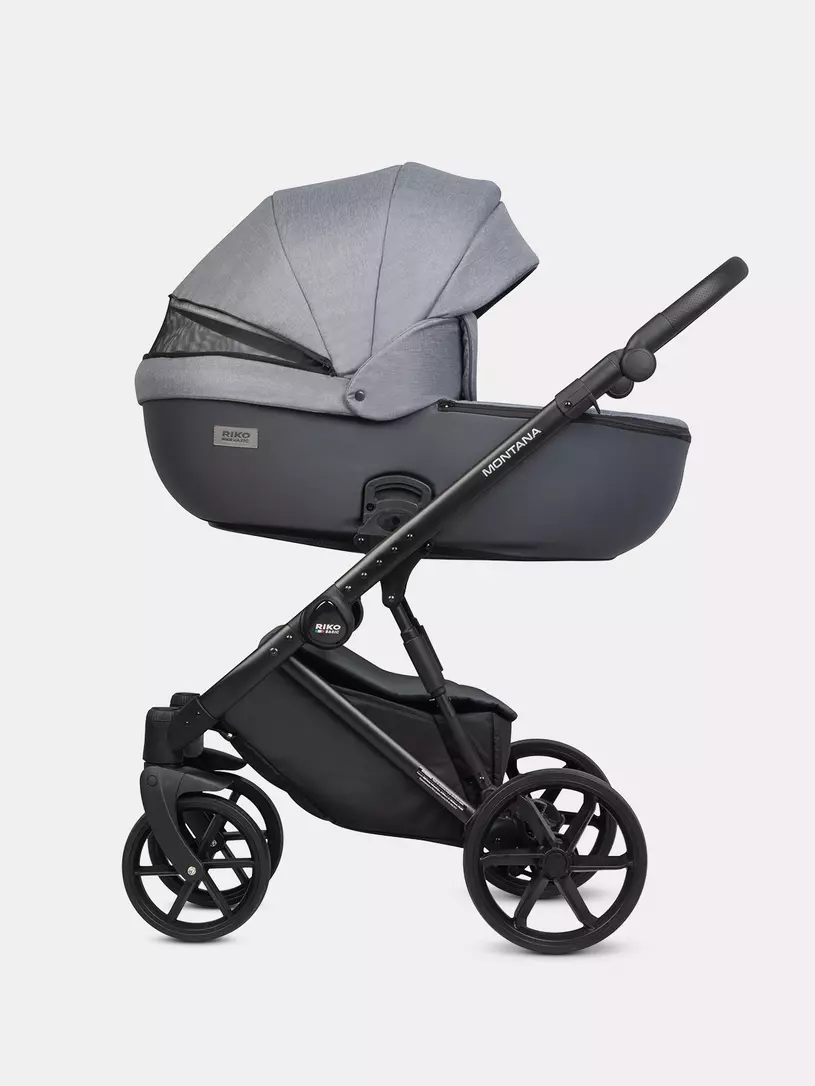 Коляска 3 в 1 Riko Basic Montana Plus 40 Graphite