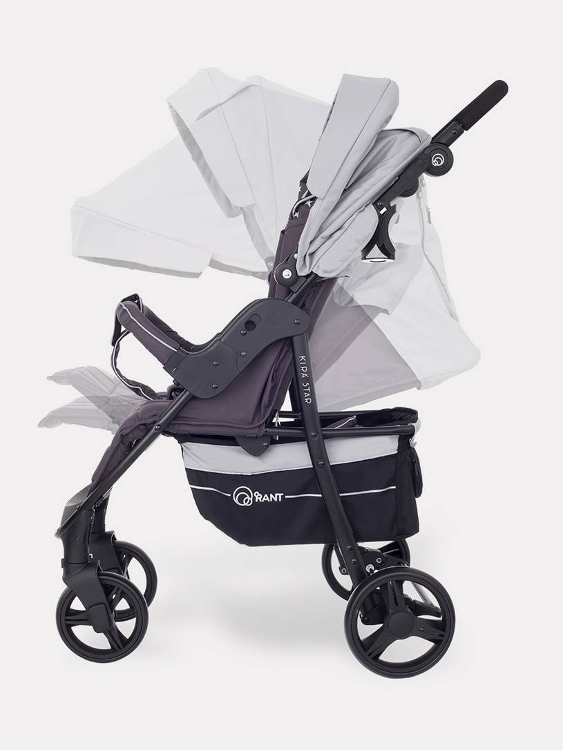 Коляска прогулочная Rant Kira Star Soft Grey. Цвет: Серый