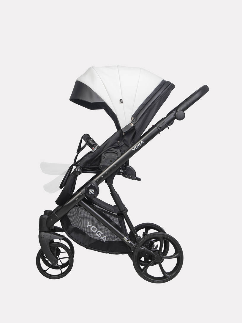 Коляска 3 в 1 Riko Basic Yoga Ecco 11 White, Белый