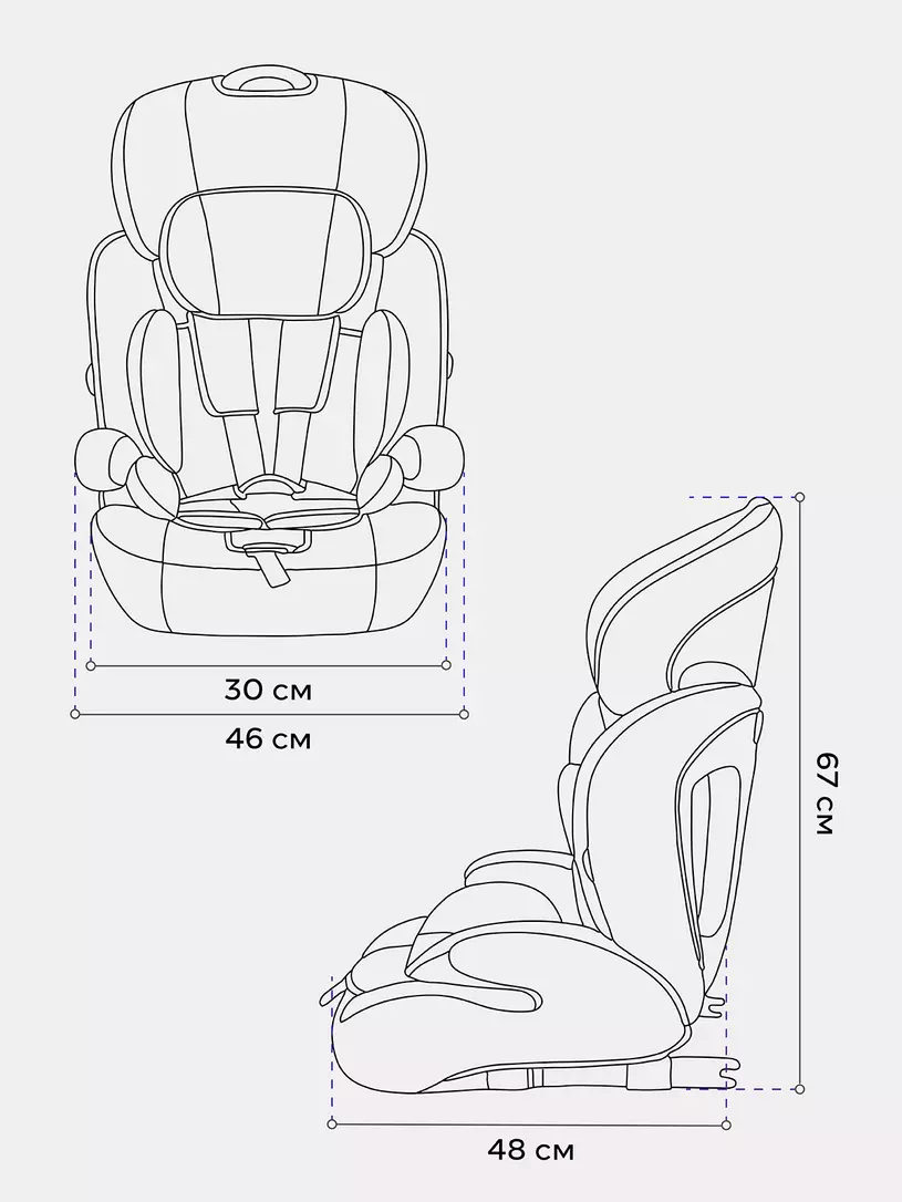 Автокресло Rant Basic Spark Next Isofix группа 1/2/3 (9-36 кг) Beige