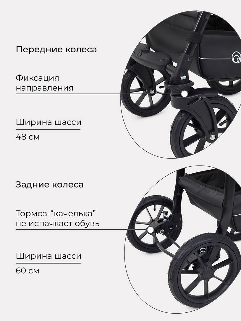 Коляска 3 в 1 Rant Patio Black