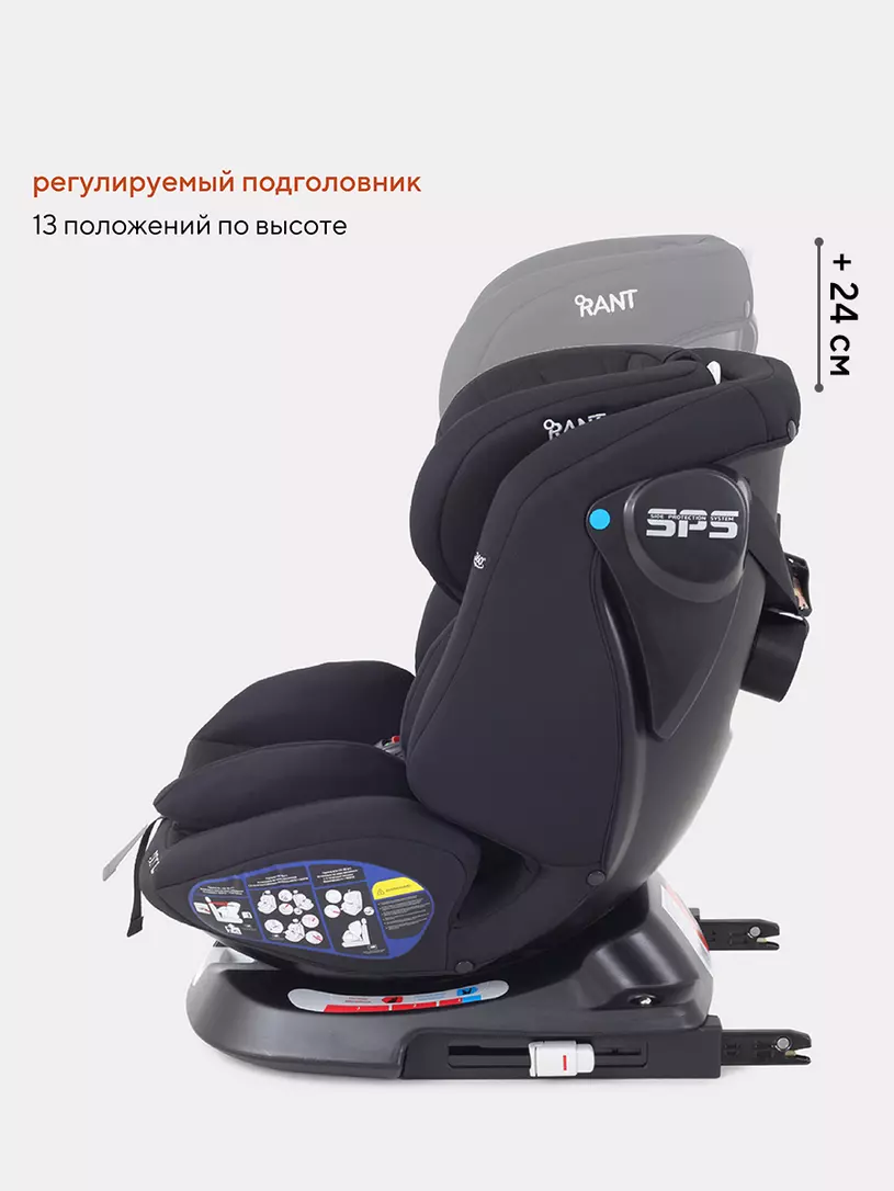 Автокресло Rant Nitro 0/1/2/3 (0-36 кг) Black