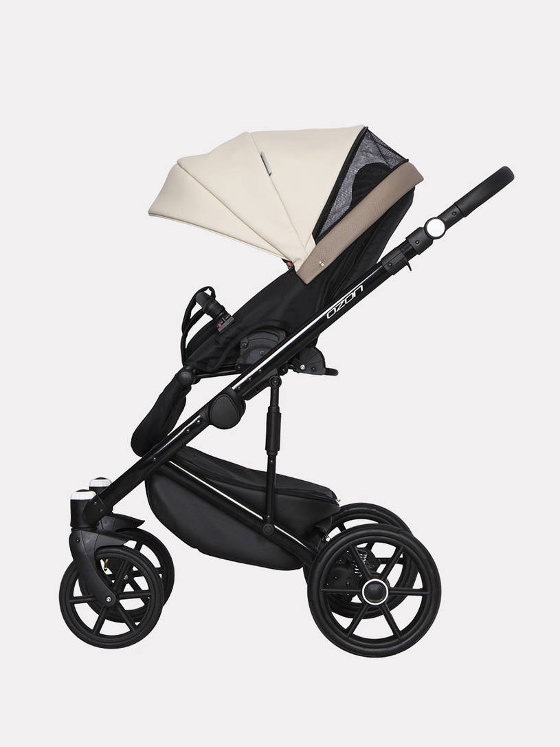 Коляска 2 в 1 Riko Basic Ozon Ecco 25 слоновая кость-бежевый