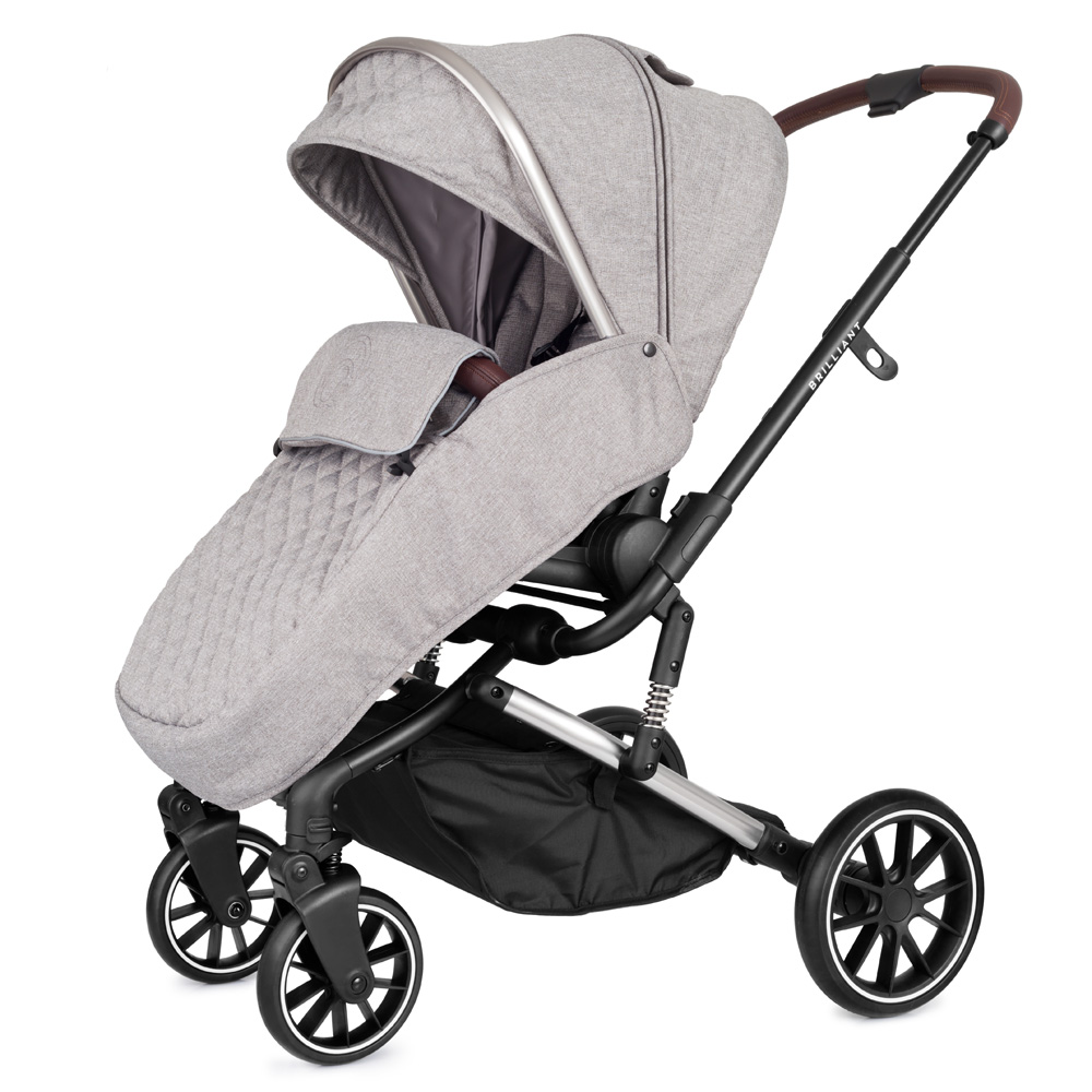 Коляска 2 в 1 Rant Brilliant Mineral Silver серый
