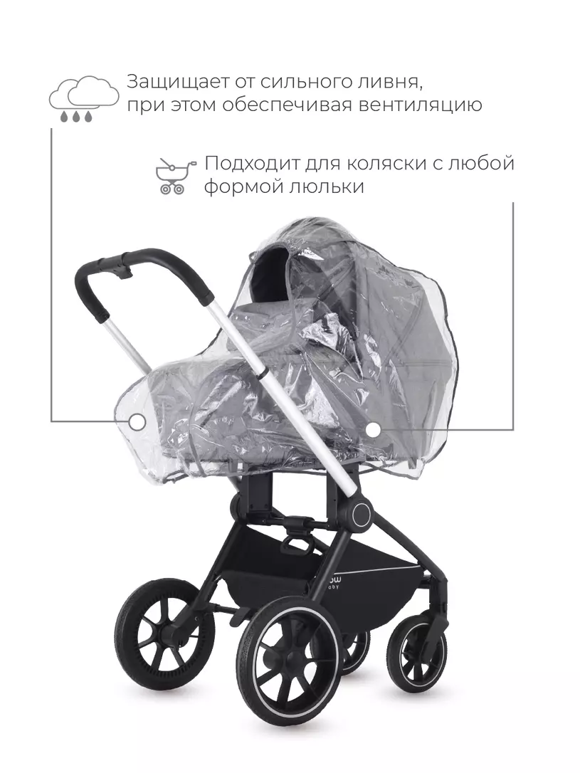 Дождевик / чехол на люльку (классика) ПВХ