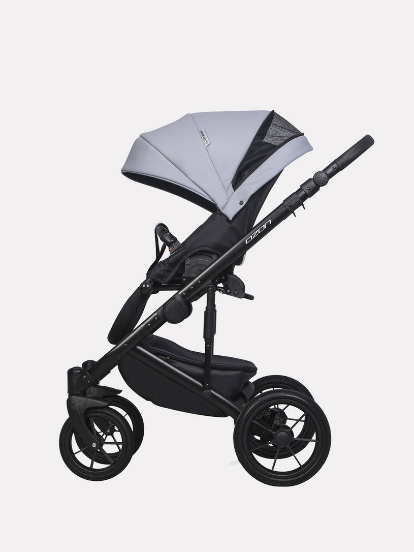 Коляска 3 в 1 Riko Basic Ozon Pastel 04, Серый