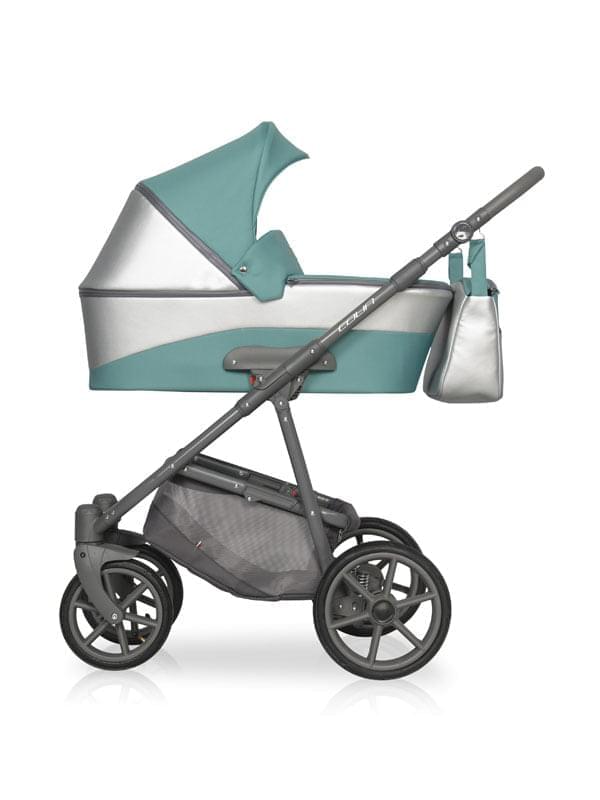 Коляска 2 в 1 Riko Basic Colin 06 серо-бирюзовый
