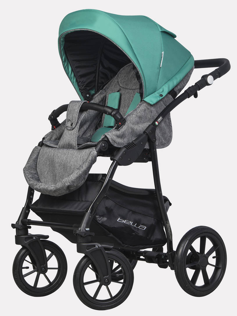Коляска 2 в 1 Riko Basic Bella 03 мятный