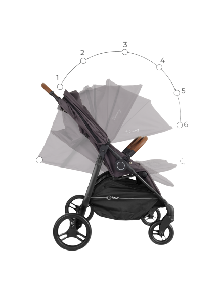 Коляска прогулочная для двойни Rant Twinny RA151 Moon grey. Цвет: Темно-серый