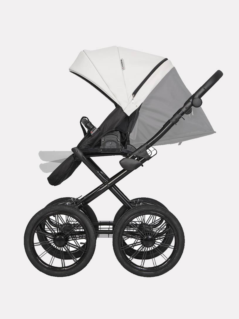 Коляска 2 в 1 Riko Basic Ozon Prestige 07 белый