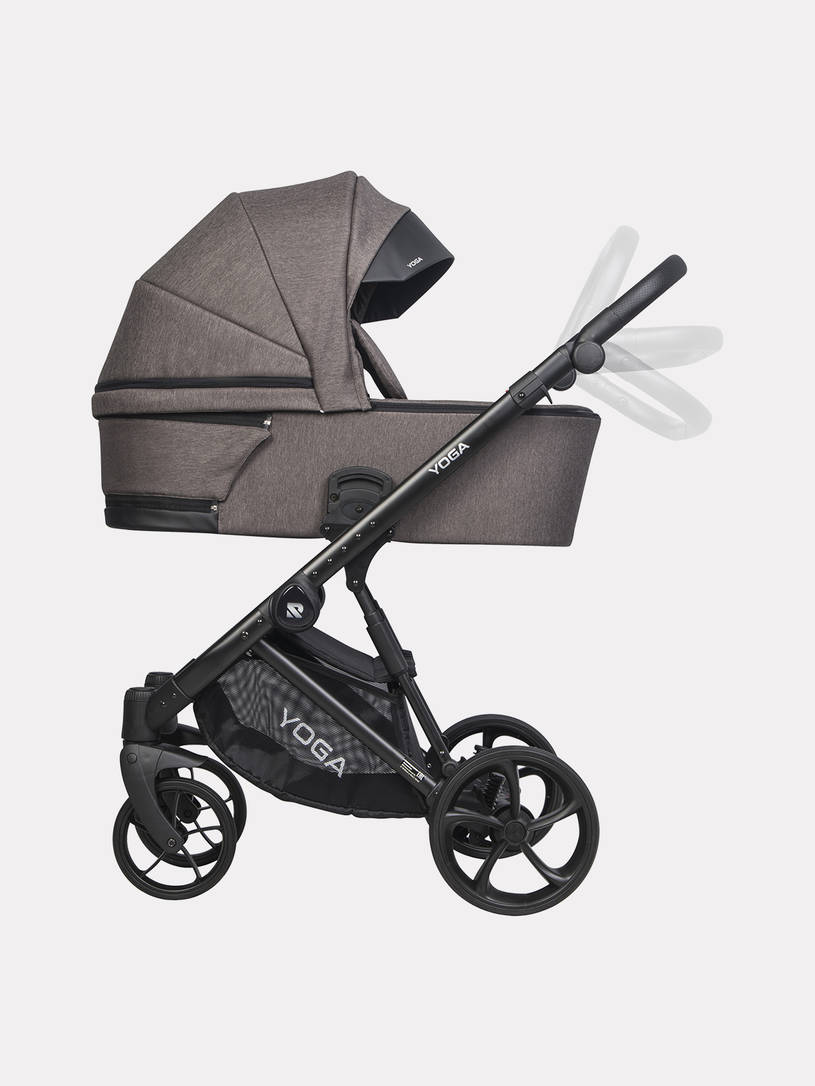 Коляска 2 в 1 Riko Basic YOGA, 02 КОРИЧНЕВЫЙ