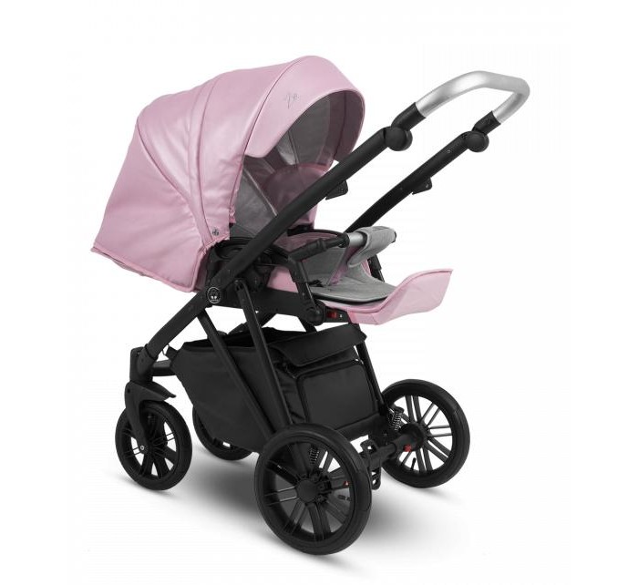 Коляска Camarelo Zeo 2 в 1 экокожа пудровый