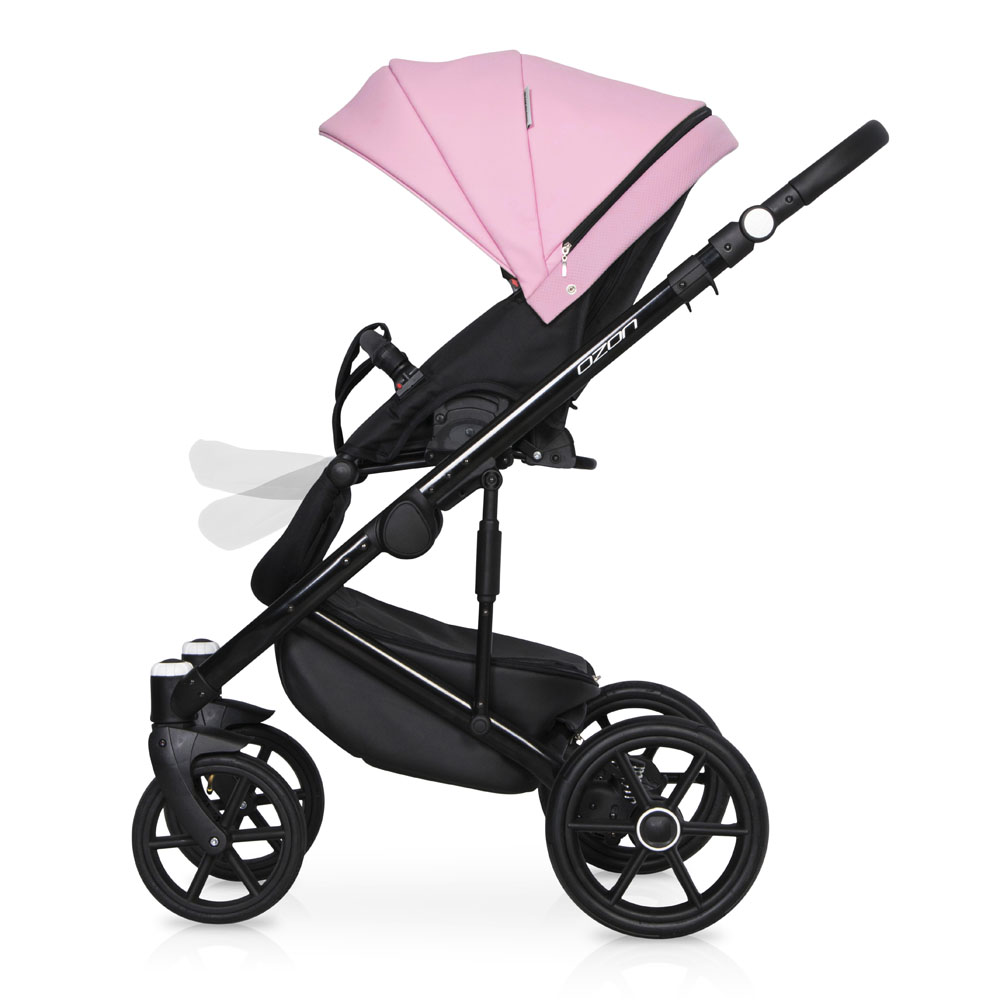Коляска 3 в 1 Riko Basic Ozon Ecco 23 розовый