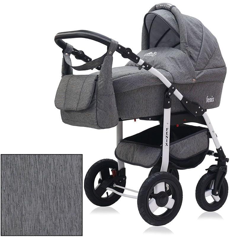 Коляска 2 в 1 Rant Fenix Prime 02 серый джинс