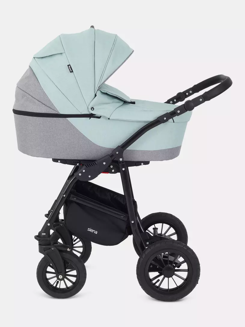Коляска 3 в 1 Rant Siena 2024 10 серый-ментоловый