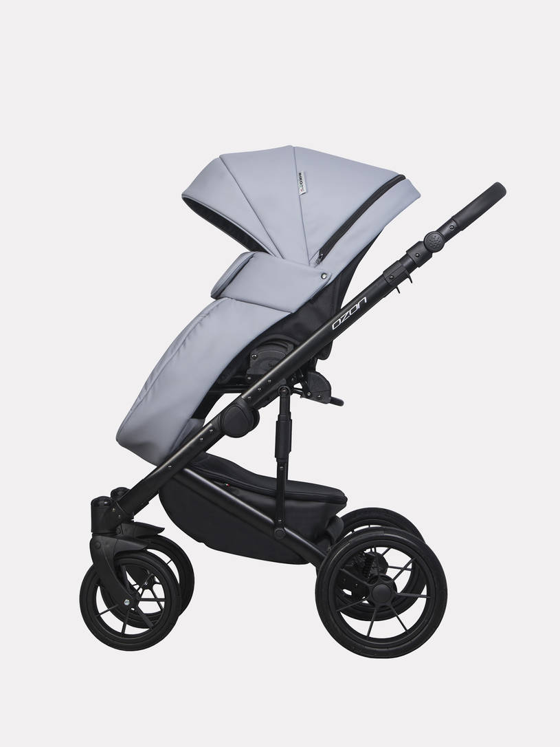 Коляска 3 в 1 Riko Basic Ozon Pastel 04, Серый