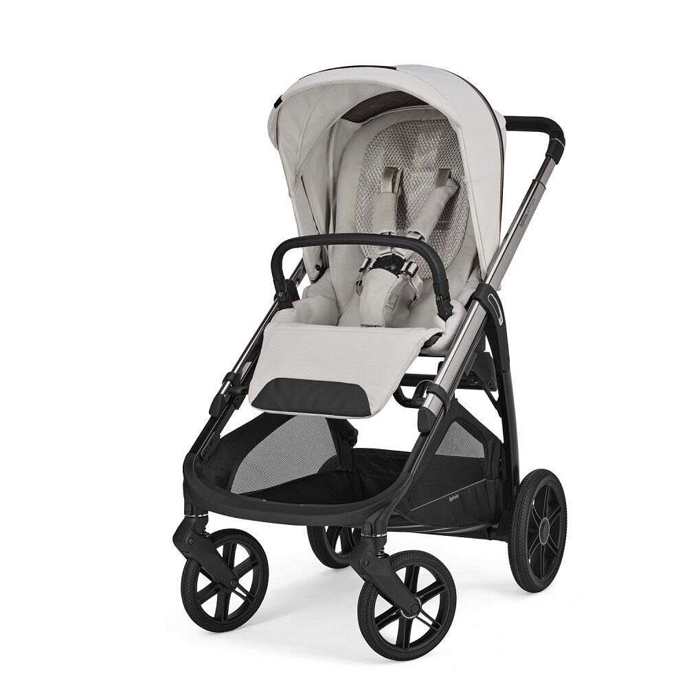 Коляска 3 в 1 Inglesina Aptica New 2025 + Автокресло Inglesina Darwin i-Size (0-13 кг), Opal Ivory (Светло-серый)