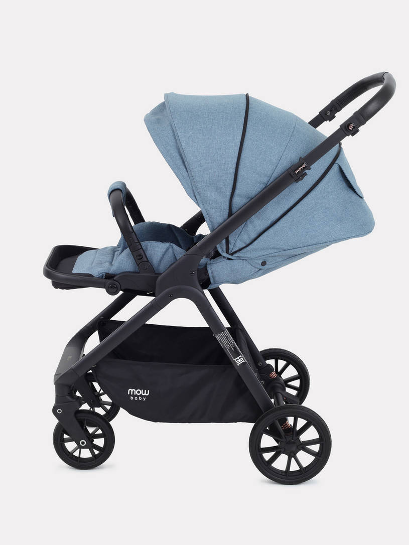 Коляска 2 в 1 Mowbaby Move 2023 с сумкой Blue